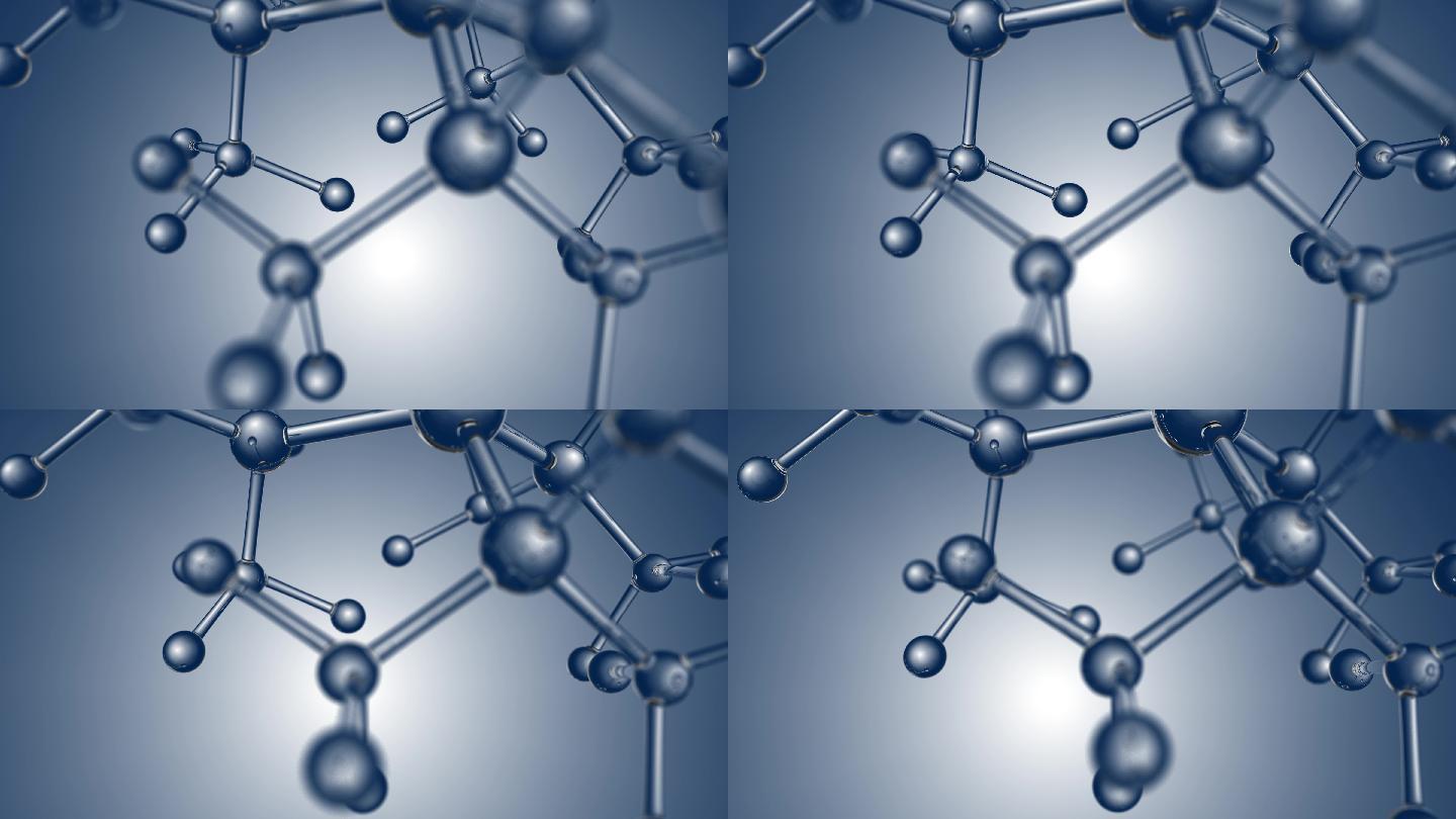 微观水晶分子模型分子结构