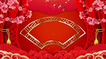 三句半舞台演出背景循环视频素材