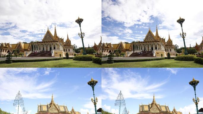 5.5K无敌极清柬埔寨金边大皇宫延时摄影