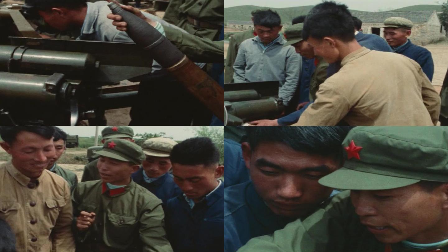 70年代民兵学习大炮老视频20