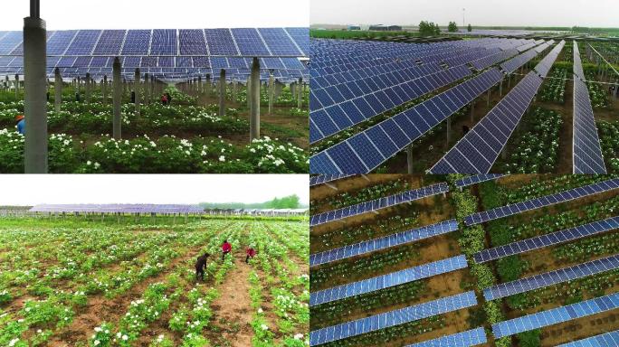 绿色新能源太阳能光伏发电扶贫