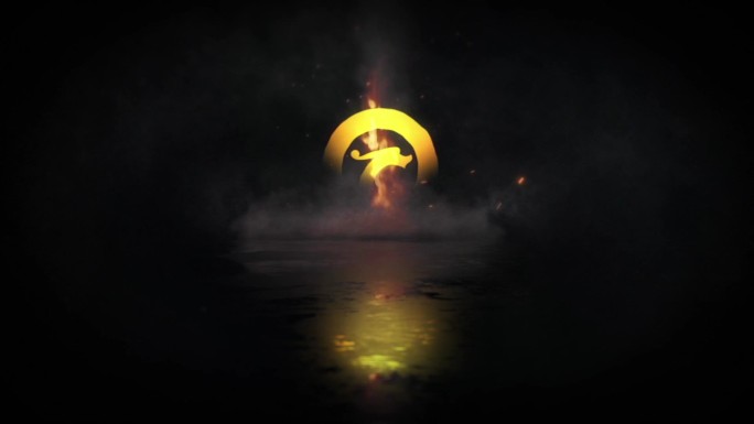 火焰迸发特效logo开场模板