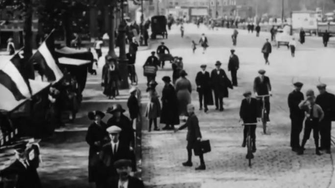 1922年荷兰阿姆斯特丹街头之旅