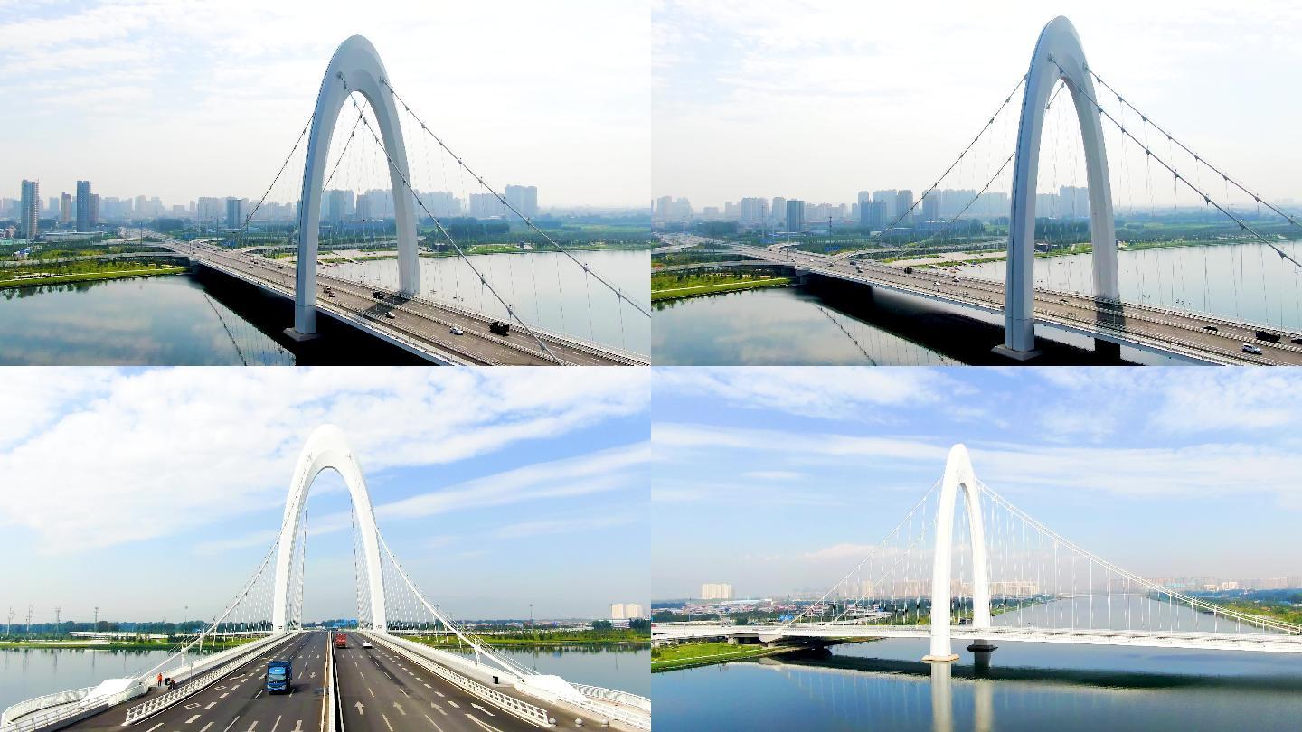 山西省太原市通达桥航拍摄影4K