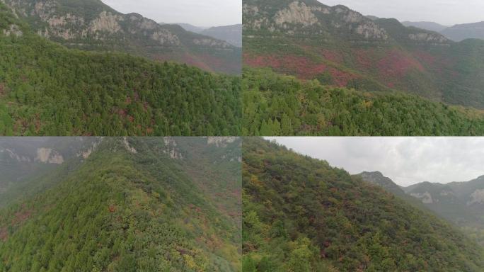 航拍山西临汾云丘山景区