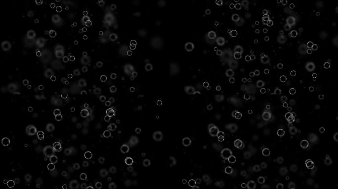 浮游震荡的气泡水分子离子粒子无缝循环4K