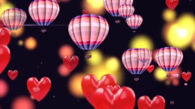 浪漫气球爱心