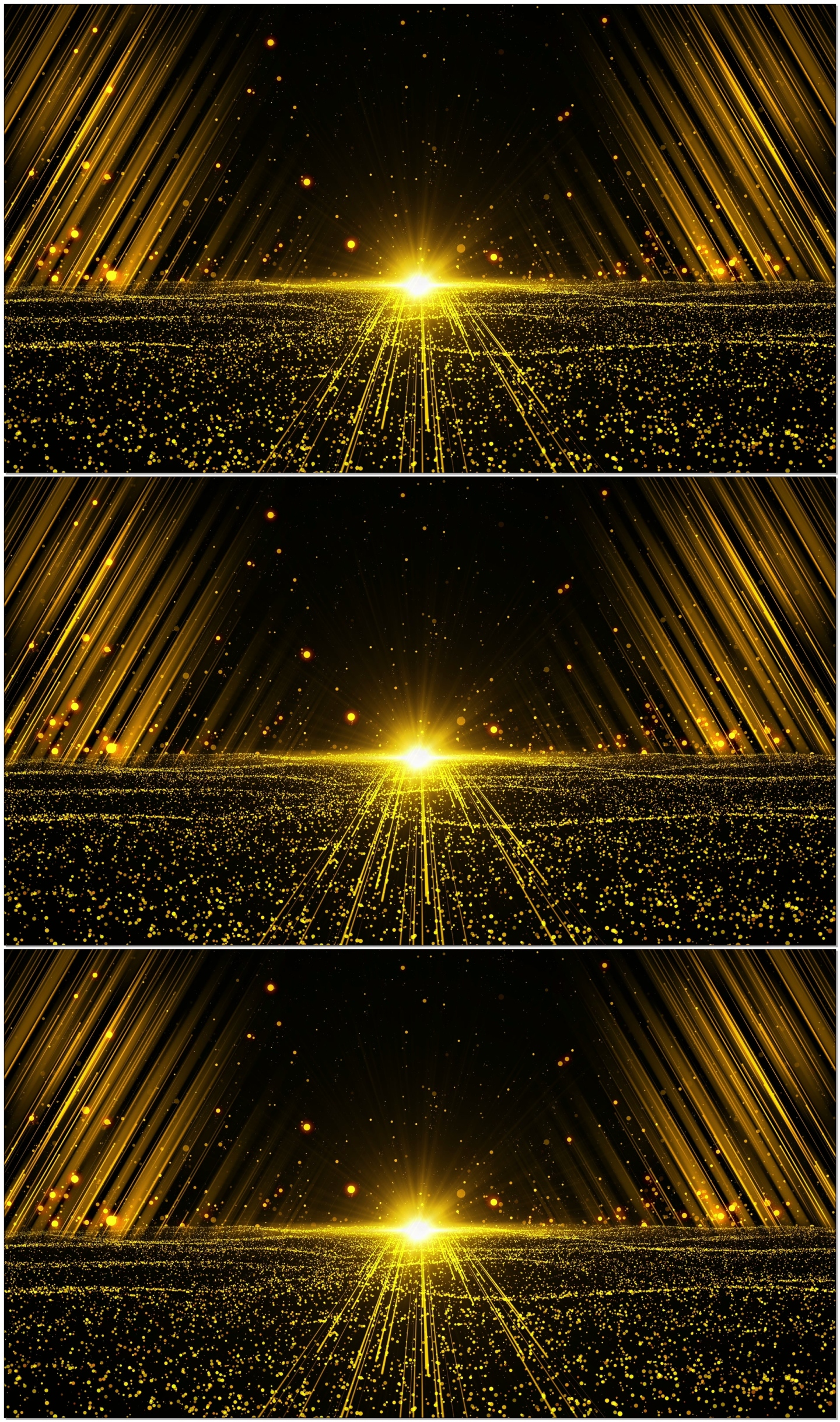 【4K】震撼金色粒子光线背景视频素材