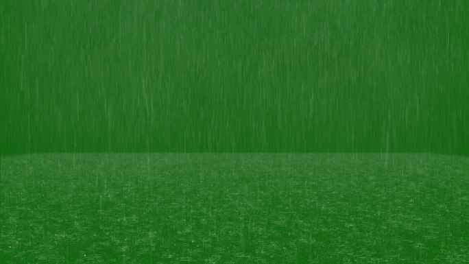分层雨绿幕大雨下雨暴雨带通道alpha