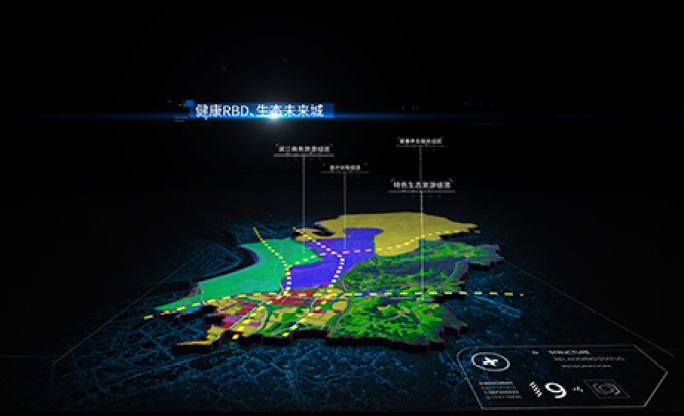 Elment3d地图AE模板