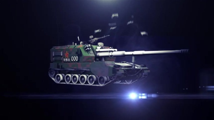 3D装甲车变形模板