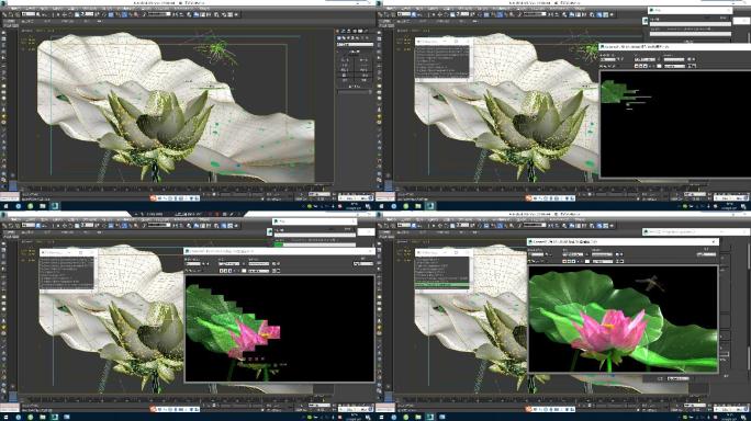 影视级荷花蜻蜓3dsmax