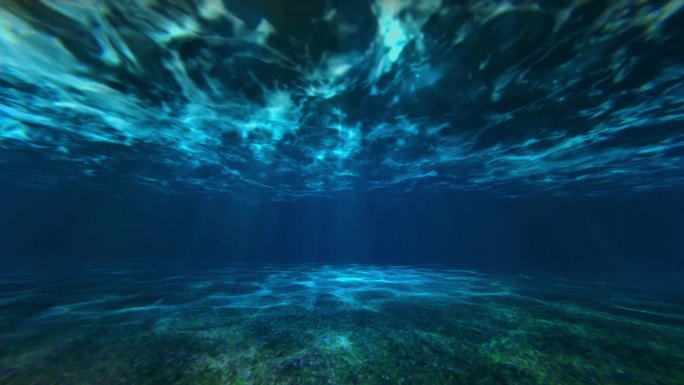 海底光线水面光影