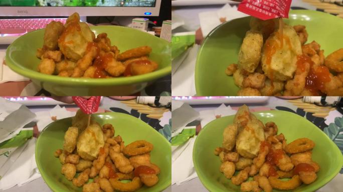 炸鸡油炸食品炸垃圾食品热量高热