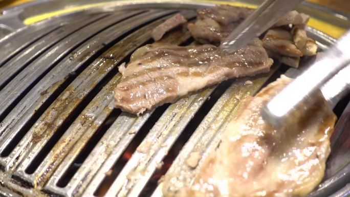 韩式烤肉过程（牛肉）餐饮实录
