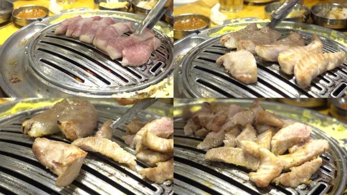 韩式烤肉过程（猪肉）餐饮实录