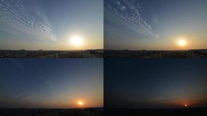 深圳机场边的夕阳