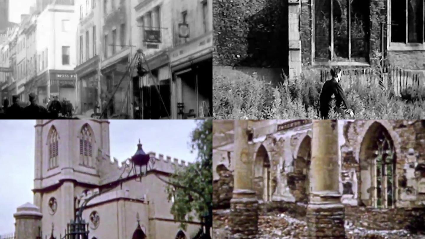 50年代巴黎圣母院废墟