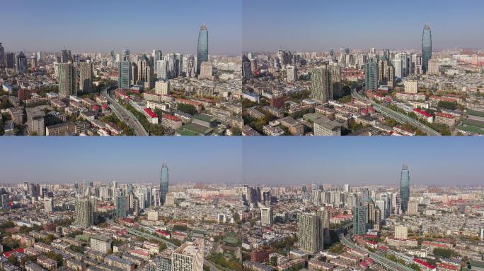 4K-原素材-济南城市风光航拍