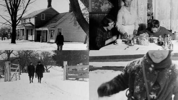 加拿大雪景20世纪早期老资料