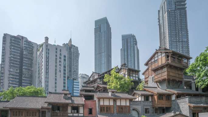 重庆4k城市风光商业延时摄影含多著名景点