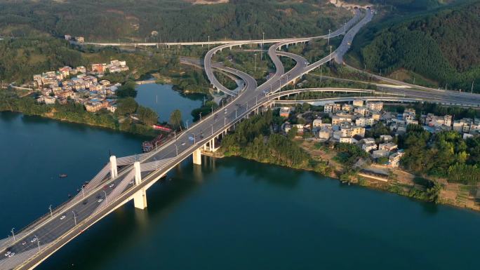 柳州三门江大桥延时航拍