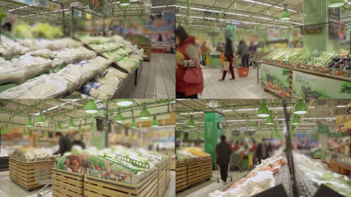 【原创】4K超市购买有机蔬菜