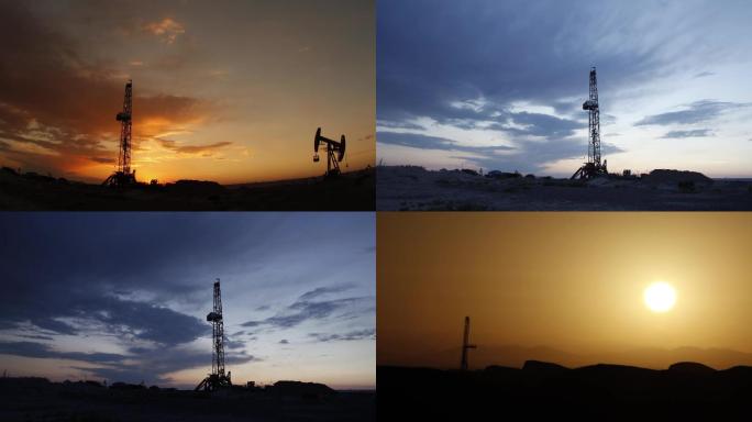 能源石油钻井采油延时摄影