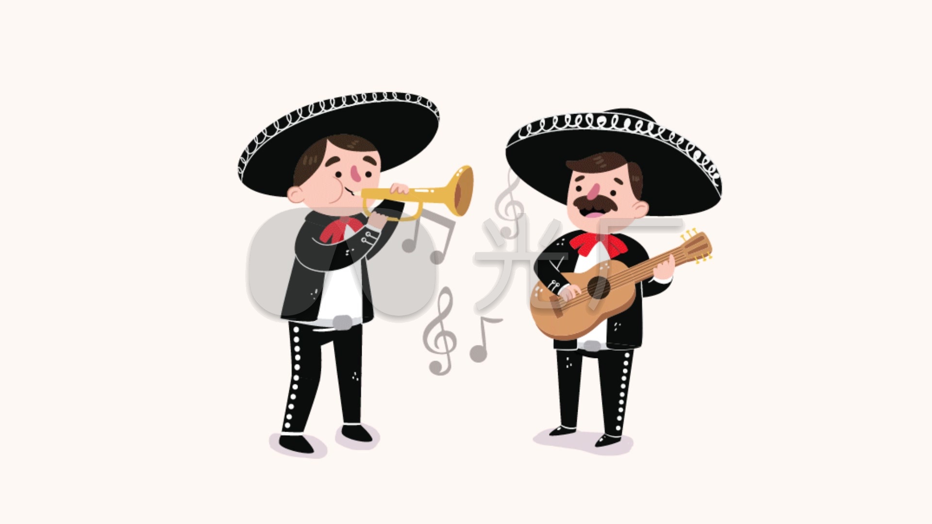 两个墨西哥人弹奏音乐无缝循环_1920X1080_