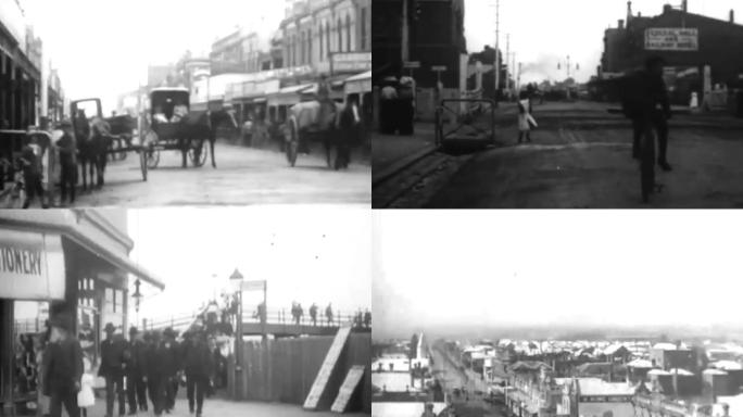 1910年墨尔本街景历史画面