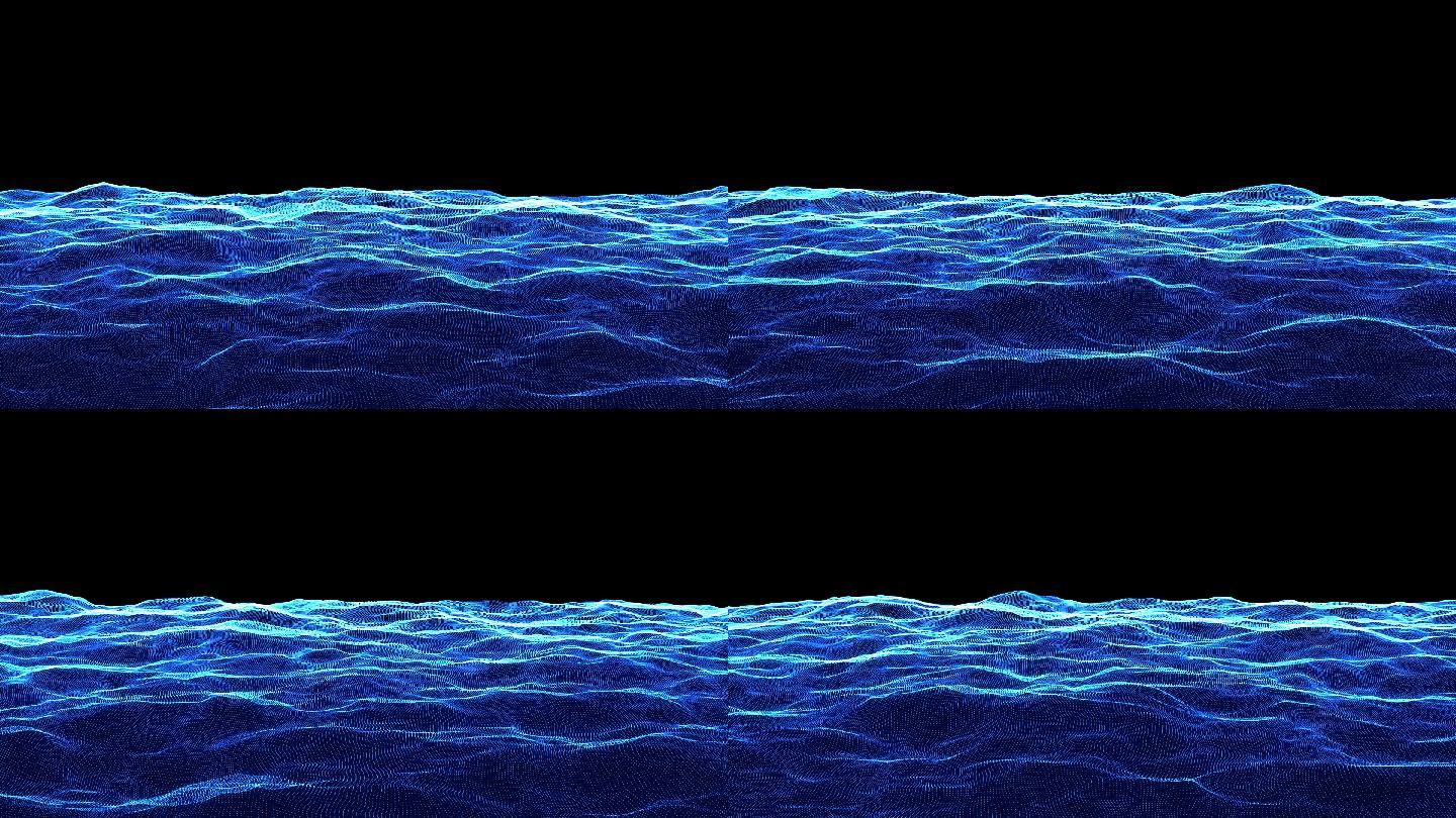 粒子水面波浪-1