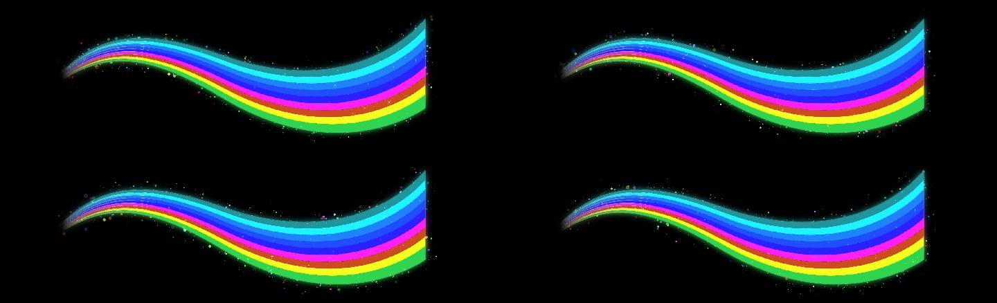 彩虹粒子动画卡通背景