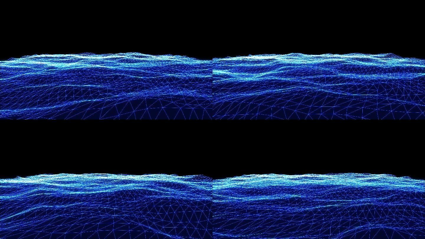 网格波浪水面海水