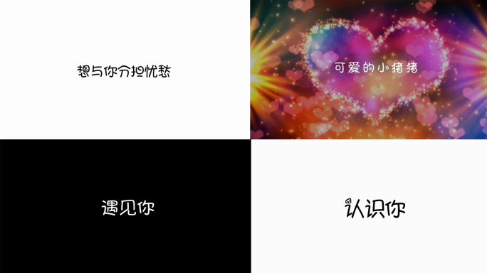 纯文字表白婚礼快闪