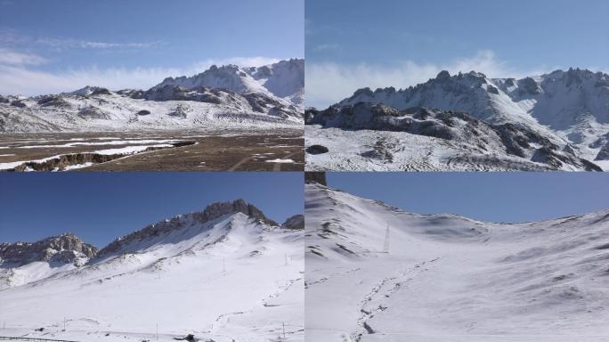 高清各种美丽景色雪山群落