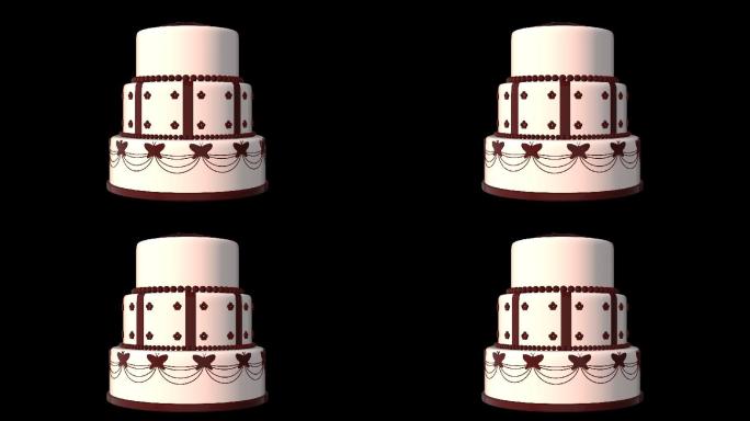 透明通道蛋糕视频素材