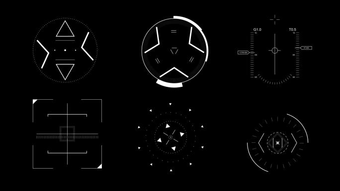 15款瞄准定位带通道动画特效元素素材视频