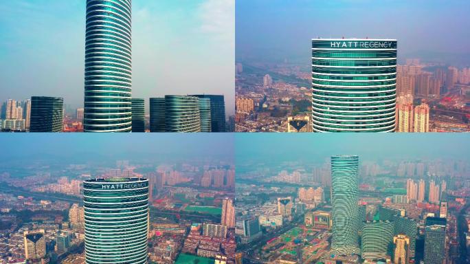 4K-震撼徐州最高楼地标建筑航拍