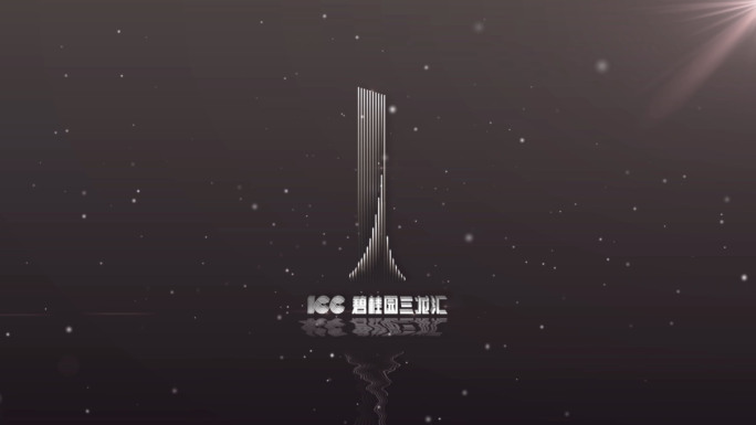 高端简洁粒子汇聚LOGO