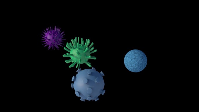 细菌球C4D模型