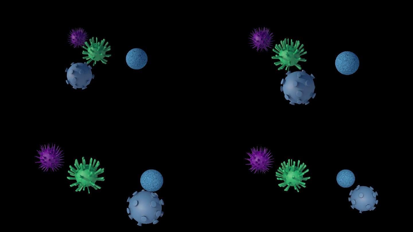 细菌球C4D模型