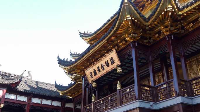 4K上海城隍庙豫园实拍