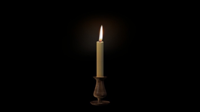 神像蜡烛烛火