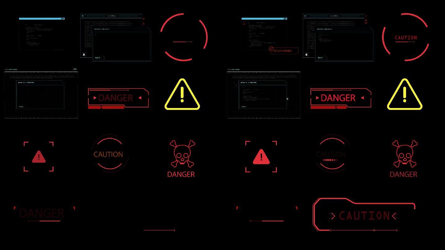 11款HUD错误代码危险信号动画带通道