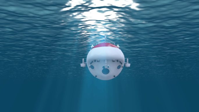国产潜艇蛟龙号海底潜行