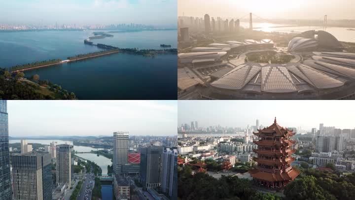 武汉城市延时航拍