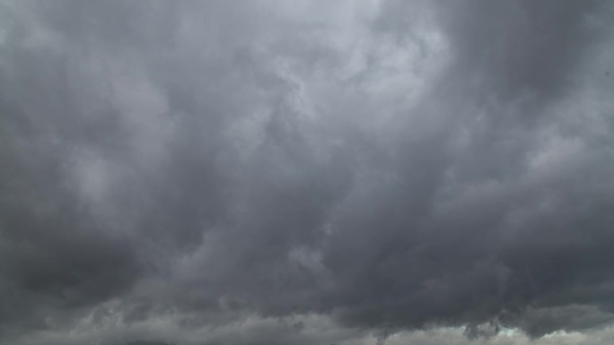 乌云狂风暴雨黑暗阴森延时摄影背景素材