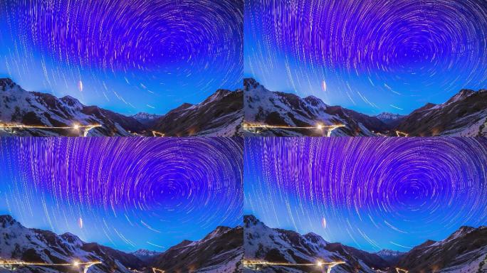 川西高原巴朗山星空星高清实拍轨延时4K