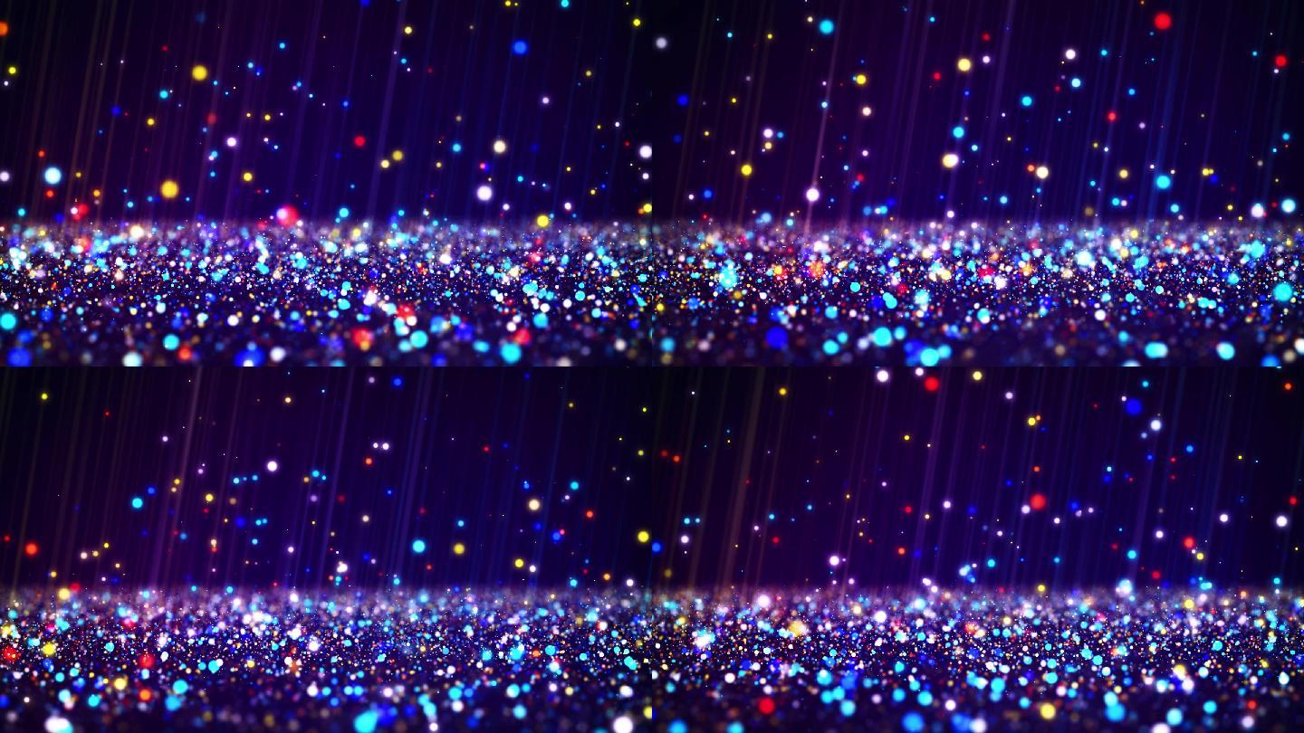彩色梦幻粒子光斑LED背景