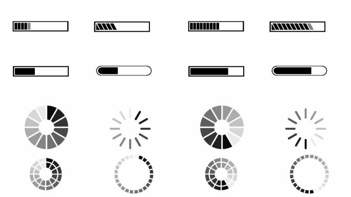 12款进度条动画图形带通道特效元素